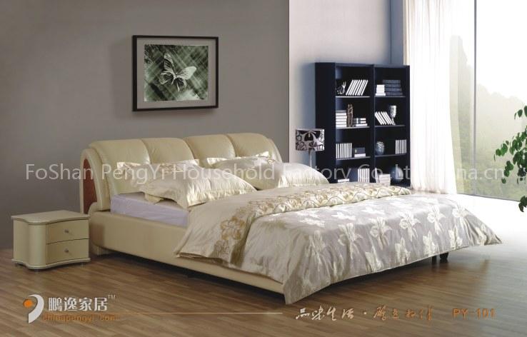 2011new come leather bed