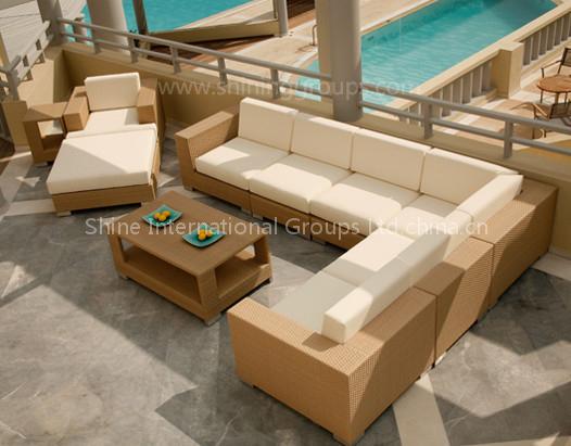 PE rattan sofa