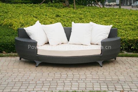 rattan lounger