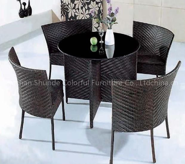 Rattan Set Table and Chair