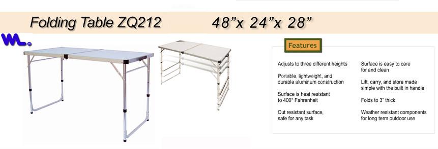 folding camping table