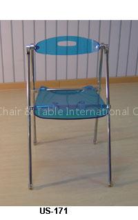 acrylic folding chair