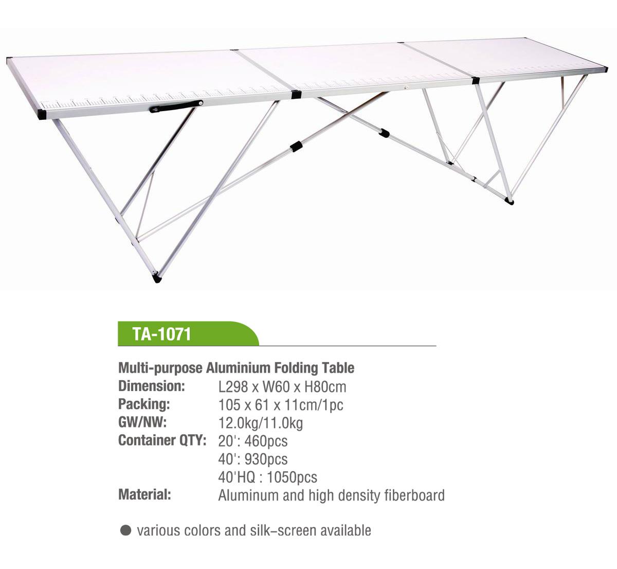 Multi-purpose Aluminium Folding Table