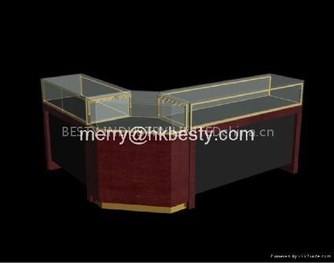 high power LED light jewellery counter showcase with glass cover