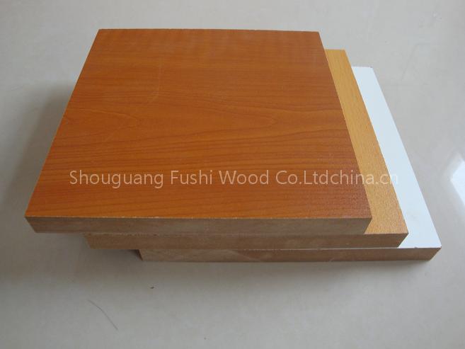 mdf with cherry melamine paper for furniture