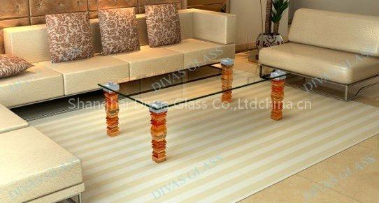 China glass table base