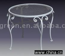 Toughen Flower Glass Table