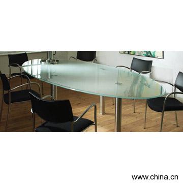Glass Oval Table