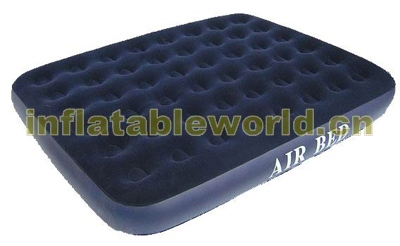 Flocked air bed
