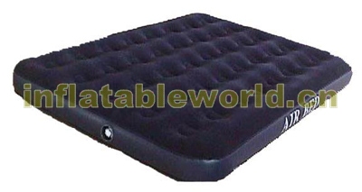 king inflatable flocked bed