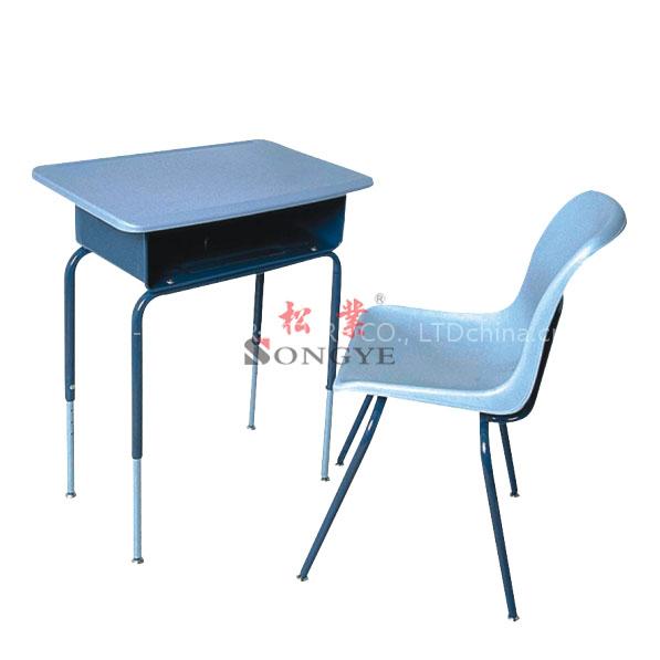 student desk and chair(school furniture)ST-0406 Adjustable Single Desk & Chair