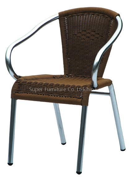 Hotel Garden Shiny Rattan Chair