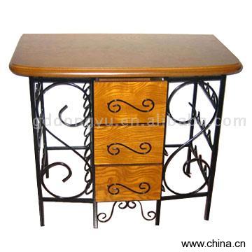 Metal and Wooden Table