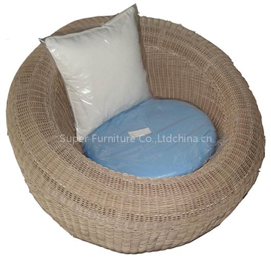 Outdoor Garden Egg Shape Rattan Sofa