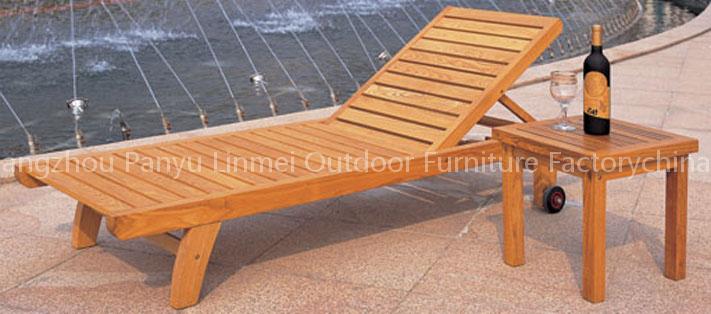 wooden beach chair