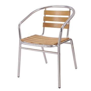 Outdoor Aluminum Wooden Chair
