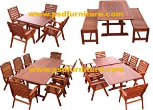 patio furniture outdoor table garden chair oak teak wooden