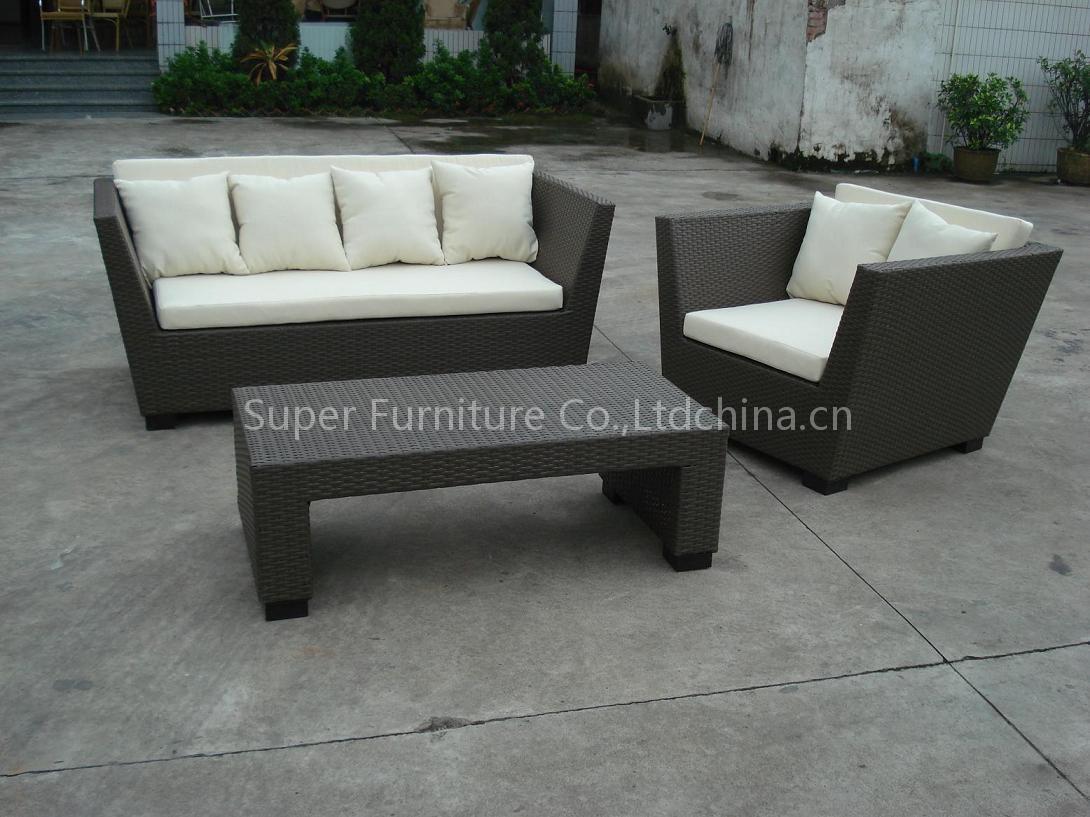 Outdoor Patio PE Ratten Sofa set