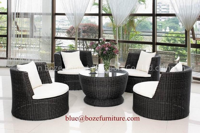 Garden Furniture Rattan / Wicker Sofa Set (BZ-R003)