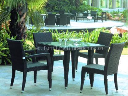 outdoor rattan furniture--table set