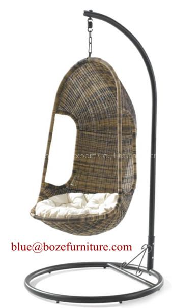 Outdoor Furniture Rattan Hammock / Swing Chair (BZ-W002)
