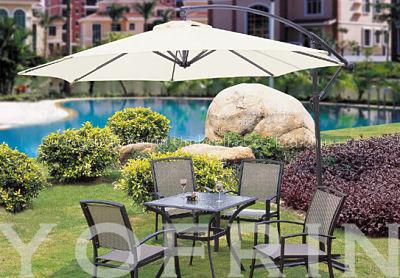 Banana shape courtyard umbrella
