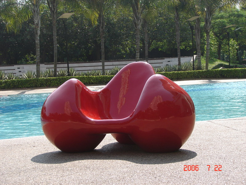 Tomato chair,modern classic furniture,fibergalss chair,