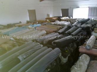 synthetic leather stock