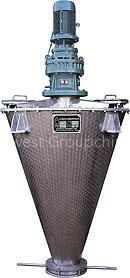 Double spiral conical machine