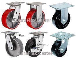 Medium Heavy Duty Rigid Swivel Brake Caster