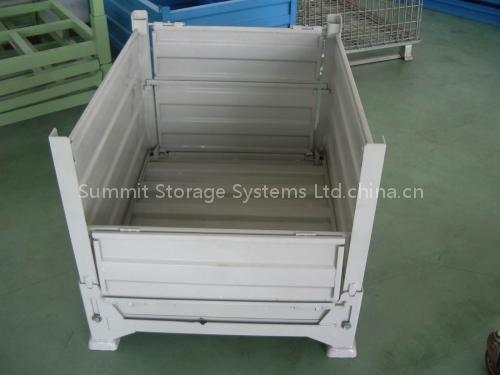Storage wire mesh pallet container