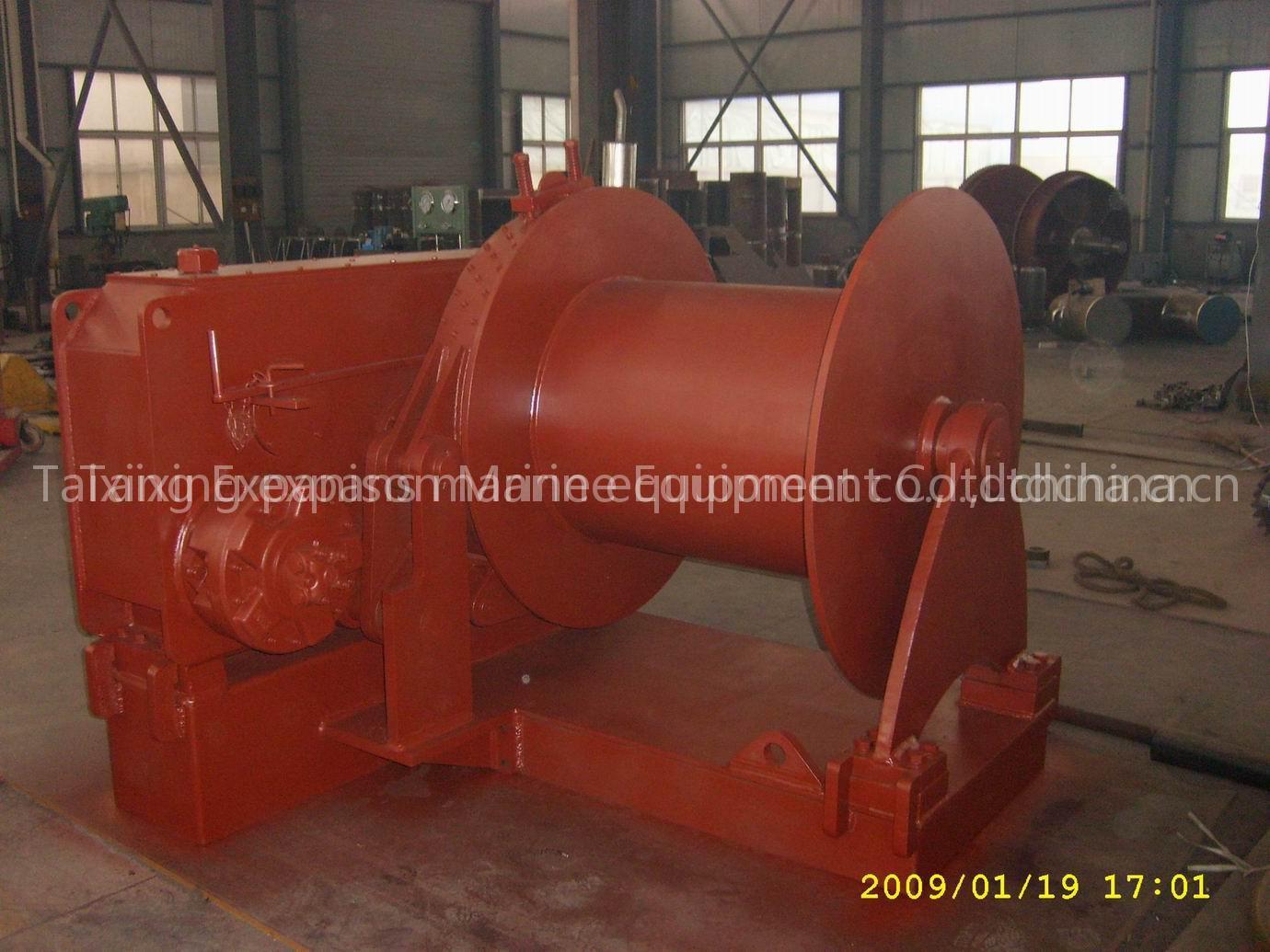 10T hydraulic mooring winch