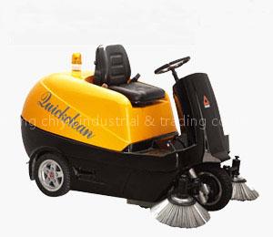 ride on sweeper two brushes