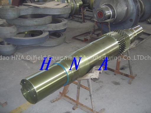 Mud pump pinion shaft
