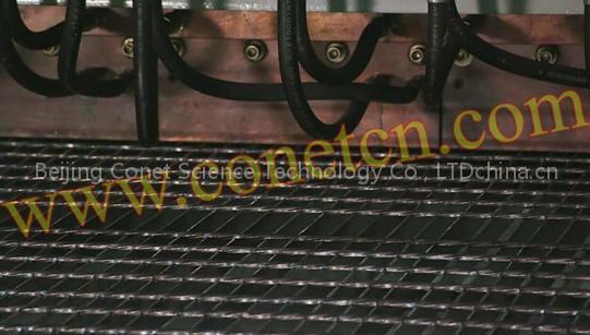 grating weld machine line