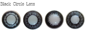 South Korea Color Black Circle Lens