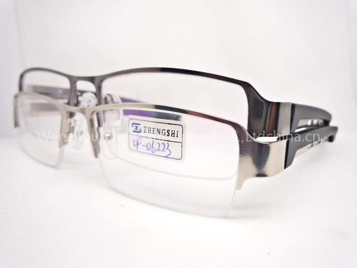 stainless steel metal optical frame,half rim optical frame