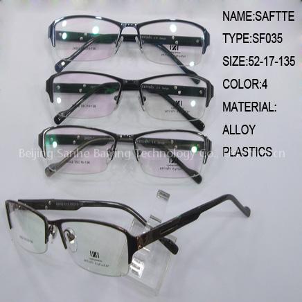 Fashion SAFTTE Eyewear frame more Colors Alloy Plastic Eyewear glassesframe OEM available