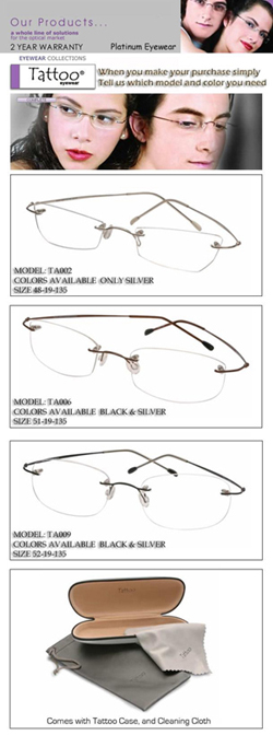 United States Rimless Eyeglasses