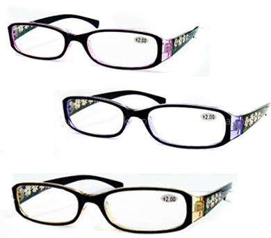 Plastic reading glasses