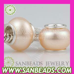 Natural Freshwater Pearl fit Pandora bracelet &jewelry