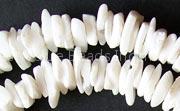 Litob Shell, Square Cut 7/8mm, Natural White