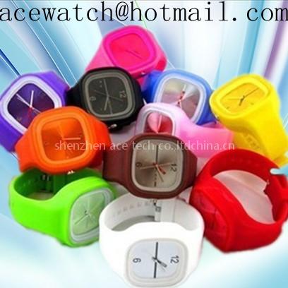 silicone watch (jelly watch) silica gel wristwatches N