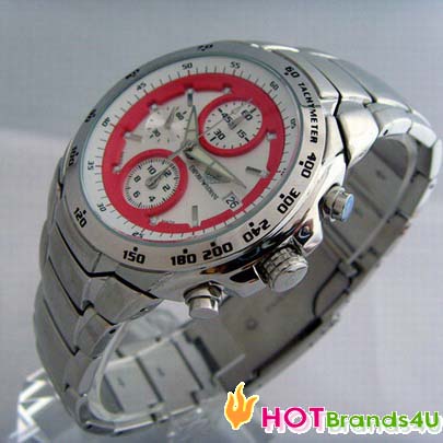Chronograph Watches,silver stainless steel watch