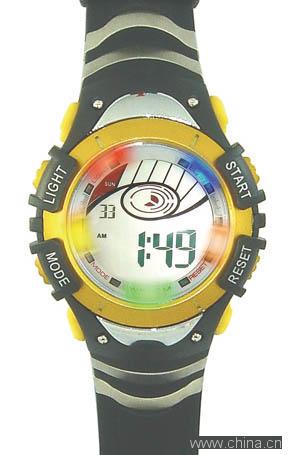 Digital Watch with 5-LED Flashing-R0611M-E