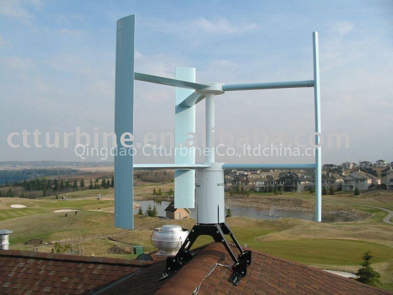 Micro vertical wind turbine for home use