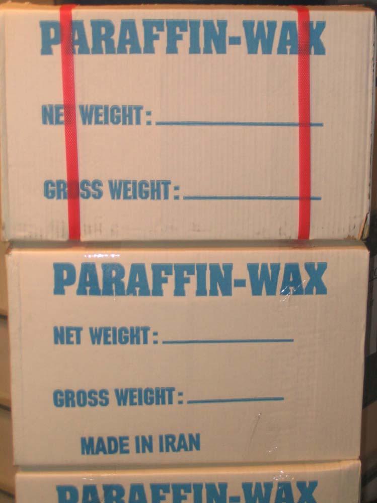 Iran (Islamic Republic of) Paraffin Wax, Residue Wax, Rubber Processing Oil