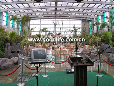 Polycarbonate sheet for Eco-efficient restaurant