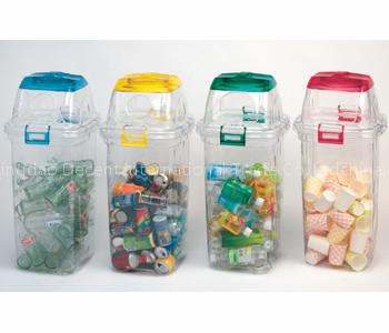 Trash bin-PET Transparent garbage can-----recycling bin