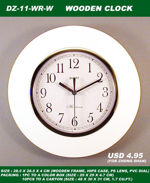 wooden clock